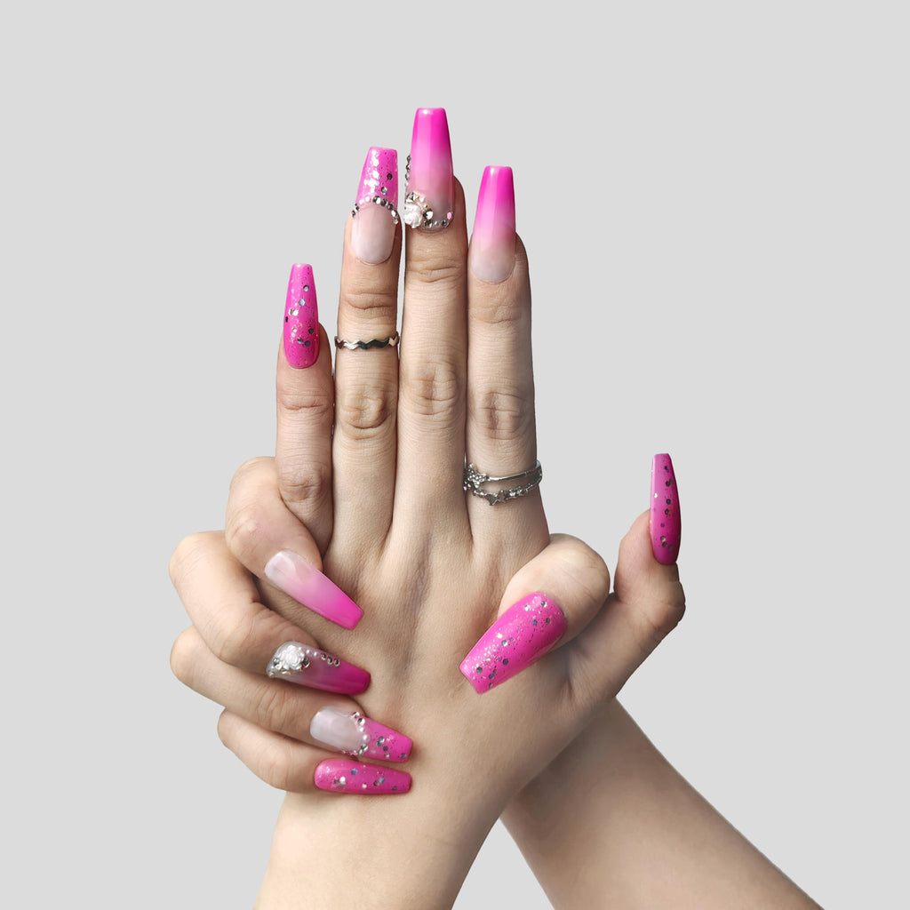 Nails Handmade Pmma Acrylic Nails Press On Nails Short Reusable Fake False Nails Kit